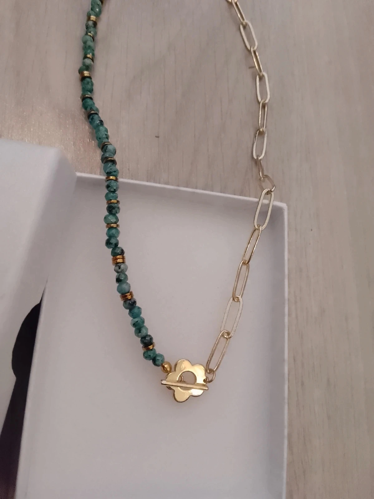 Necklace with African turquoise stones – photo 3